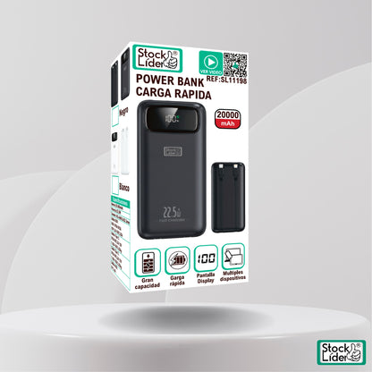 Power Bank Carga Rápida 20000 Mah