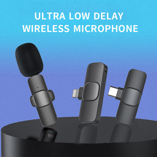 Micrófono Grabador de Voz Lavalier 2 en 1 – Inalámbrico, Portátil y Ultra Mini