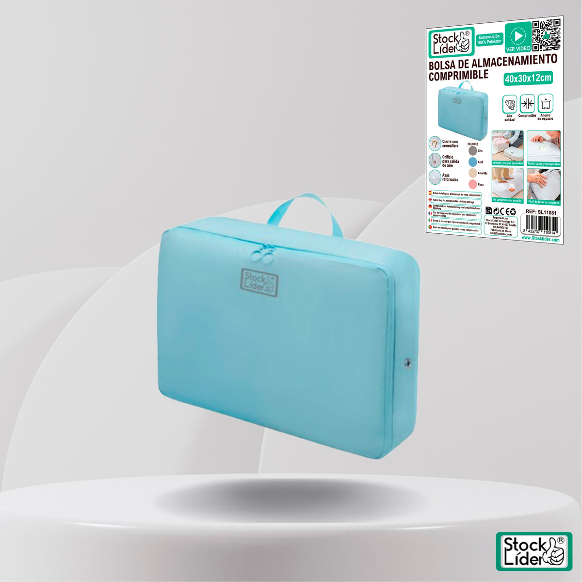 BOLSA DE ALMACENAMIENTO COMPRIMIBLE 40X30X12