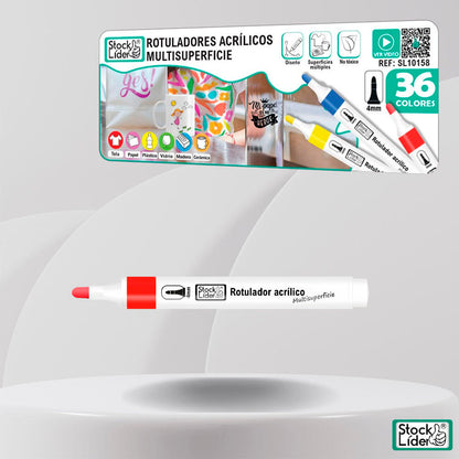 Rotulador acrílico 36pcs