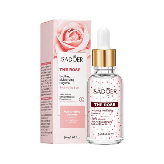 Essência Facial Hidratante 100% Natural com Extrato de Rosa (30ml)