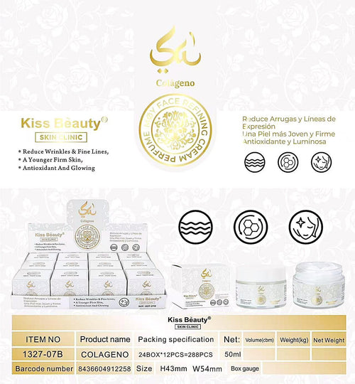 Crema Facial Refinadora Colágeno Esence Arab 50 ml – Kiss Beauty