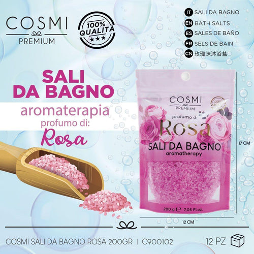 🌹 Sal de Baño Aromatherapy Rosa 200g – Belleza, Relajación y Aroma Floral para el Alma