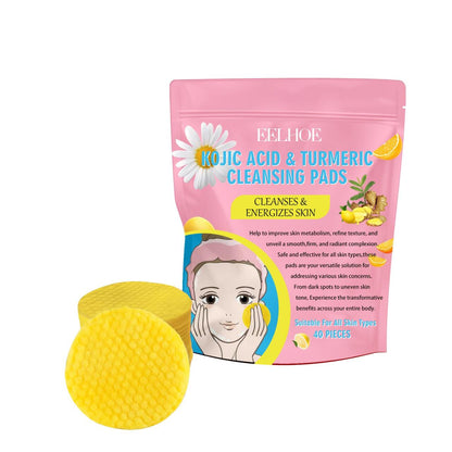 Almohadillas discos Limpiadoras con Ácido Kójico y curcuma – Ilumina y Revitaliza tu Piel