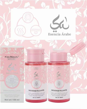 Desmaquillante Kiss Beauty (removedor de maquillaje suave y eficiente) 1 UNIDAD