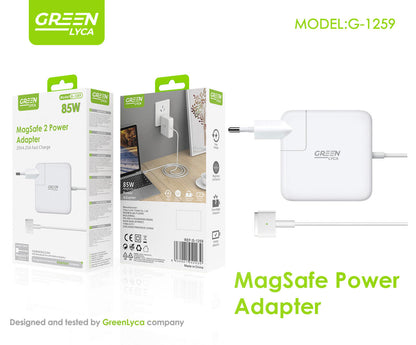 Green Lyca Cargador de Laptop 85W 20V 4.25A para Apple con Cable Desmontable