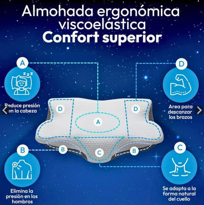 SomaiaSleep™ Almohada Cervical + Funda Gratis