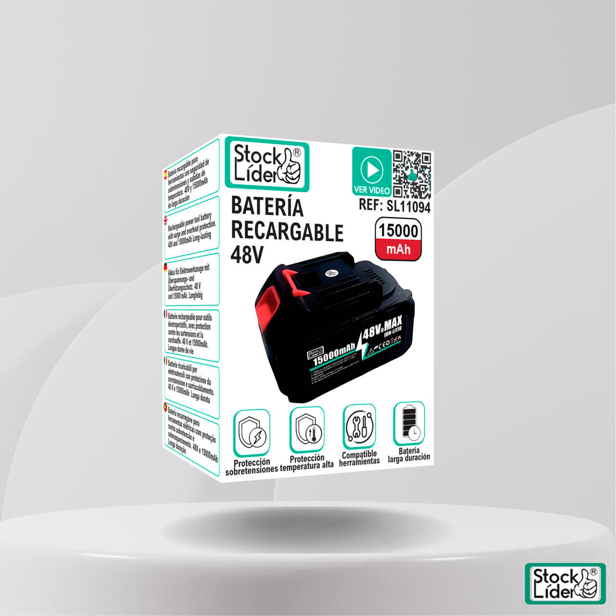 Batería recargable 48v