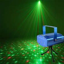 Projector de llum LED per a escenari, minillums làser activades per so, control remot, flaix per a DJ