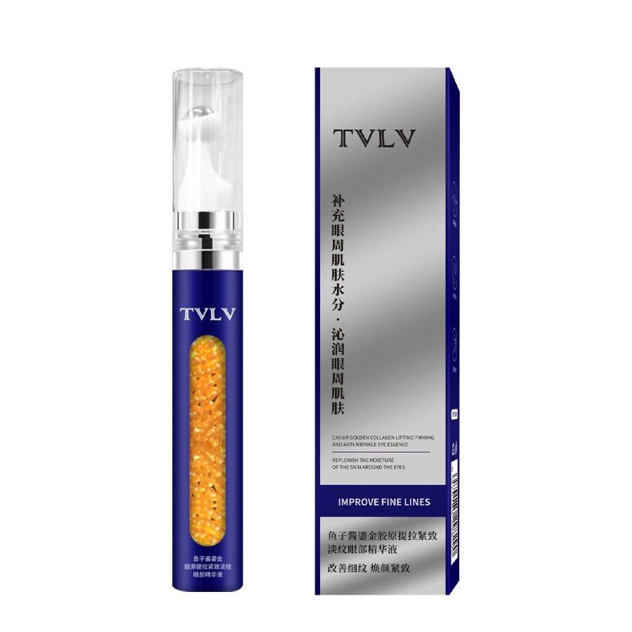 Sérum reafirmante y lifting para el contorno de ojos con caviar y colágeno dorado 15ml. tvlv
