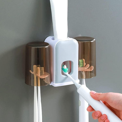 Suporte de Escova de Dentes com Dispensador Automático de Pasta