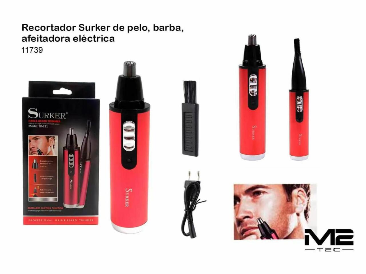 Afeitadora Recortadora de Nariz y Oreja Surker SK-211 Profesional