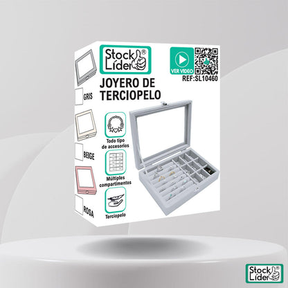 Joyero de terciopelo