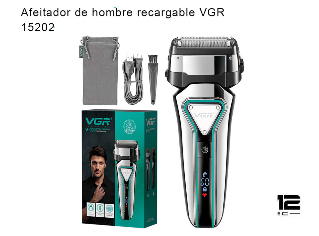 Afeitadora Eléctrica Trimmer 2 en 1 VGR V-333 Profesional
