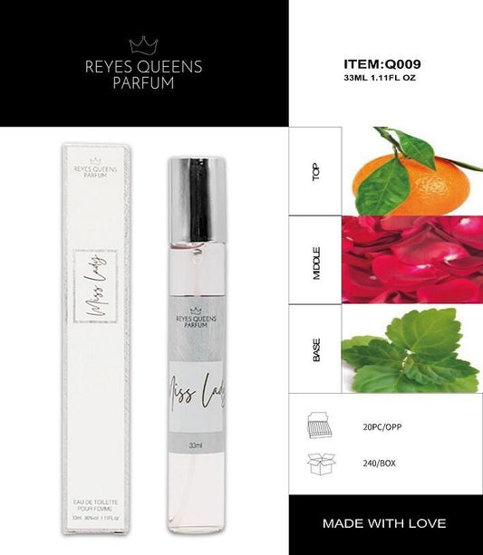 Perfume Eau de Toilette Miss Lady pour Femme 33ml – Delicadeza y Estilo en Cada Rociada