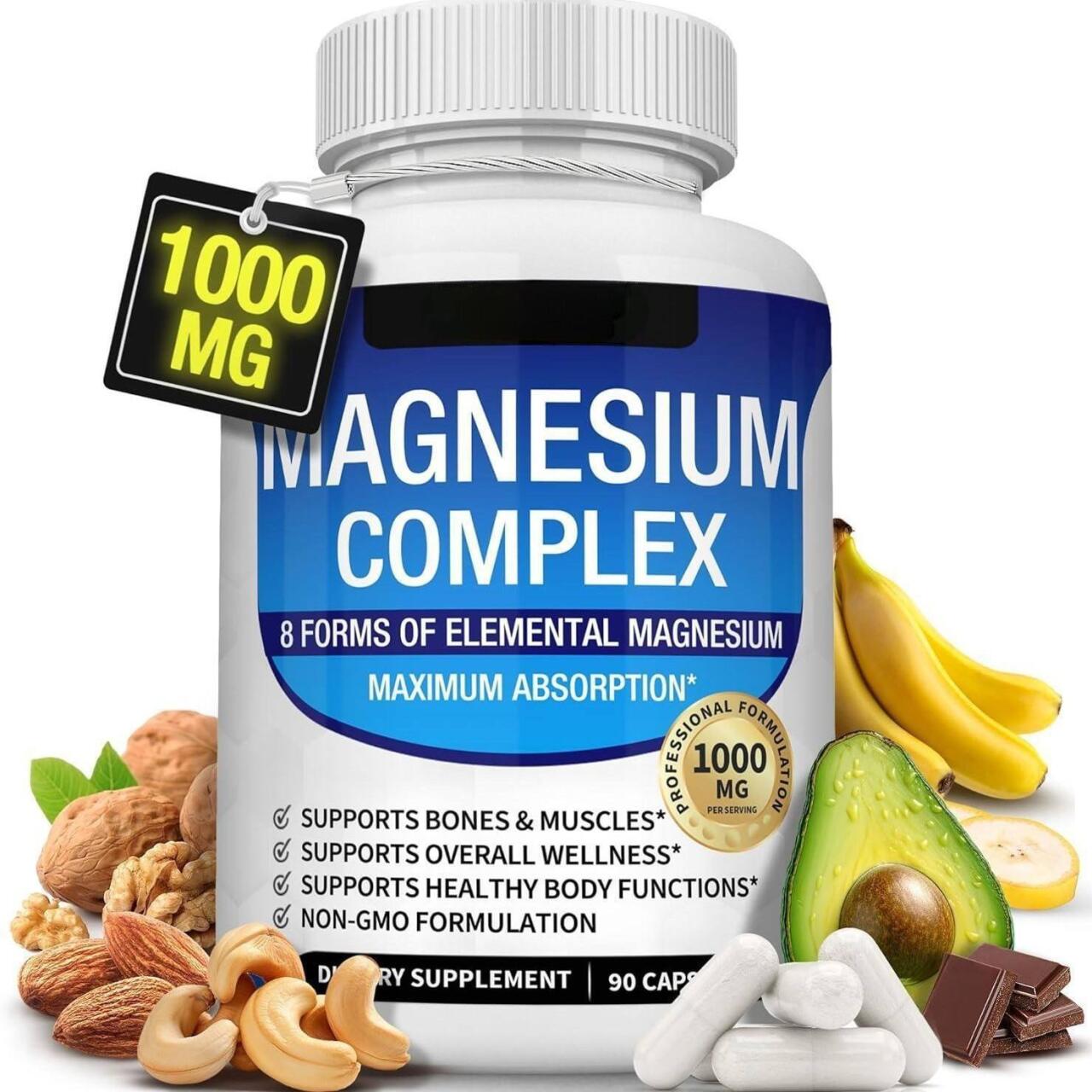 Magnesium Complex 8 Essential Magnesium Supplement 1000mg