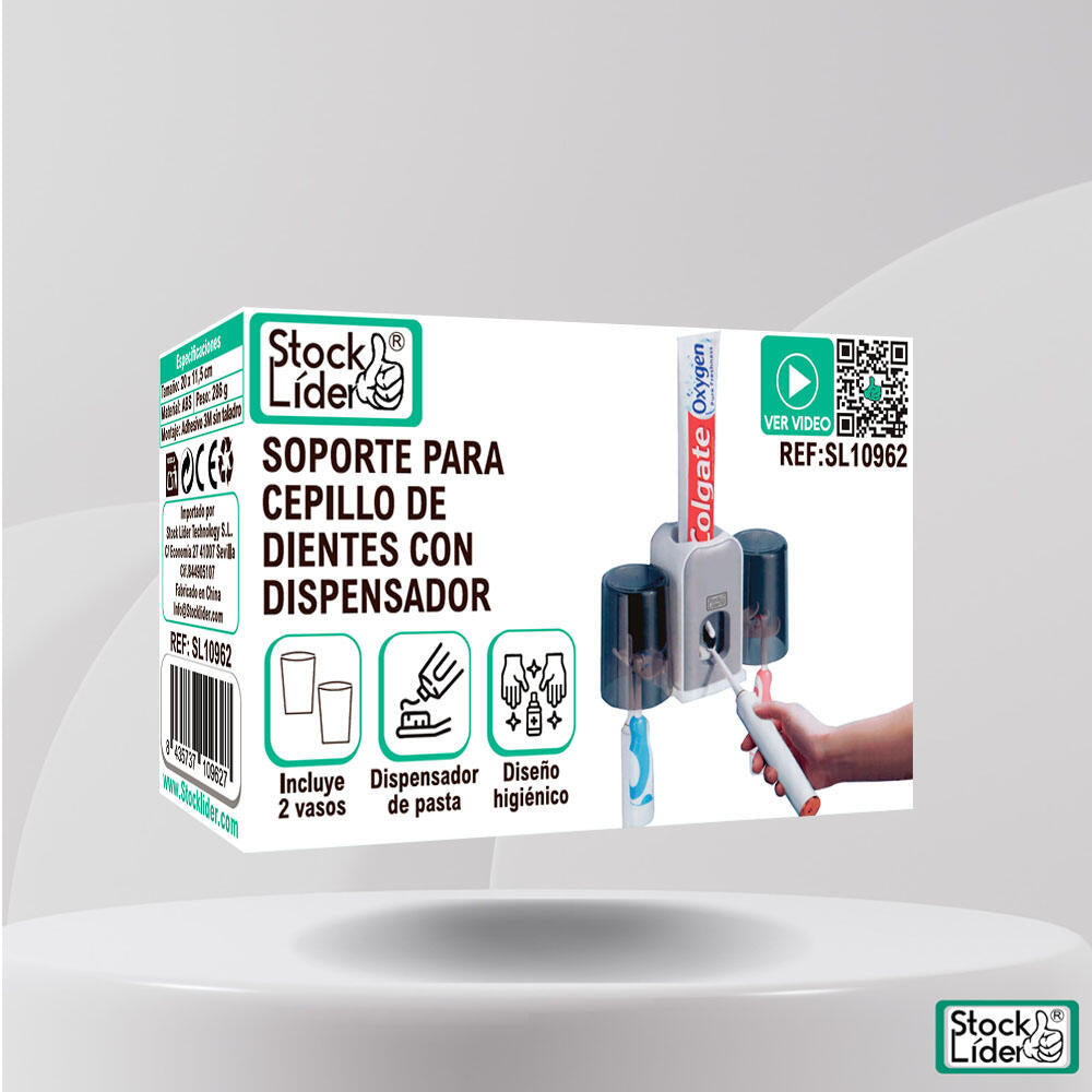 Soporte para cepillo de dientes con dispensador