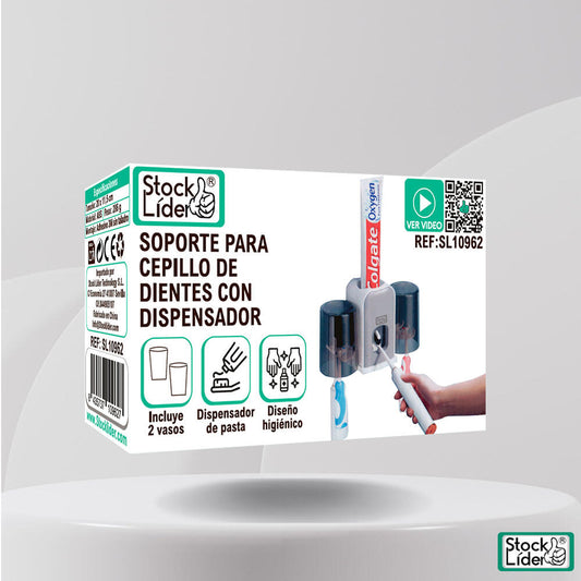 Soporte para cepillo de dientes con dispensador