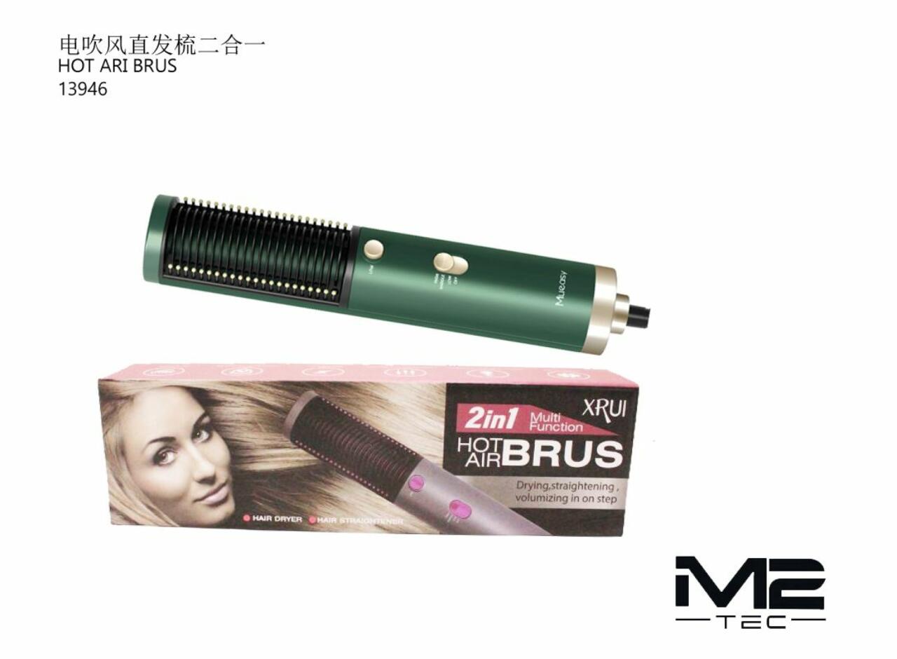Hot Air Brush Multifuncional 2 en 1 – Seca y Peina con Volumen Profesional