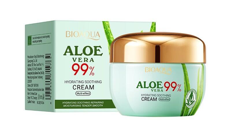 CREMA HIDRATANTE REPARADORA REAFIRMANTE ALOE VERA 99% 50GR. BIOAQUA