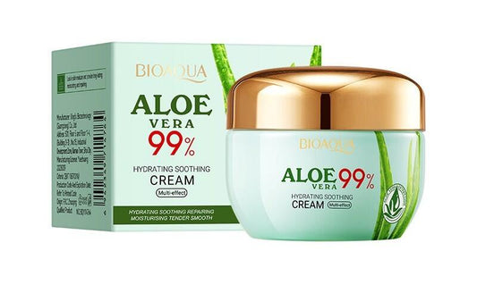 CREMA HIDRATANTE REPARADORA REAFIRMANTE ALOE VERA 99% 50GR. BIOAQUA