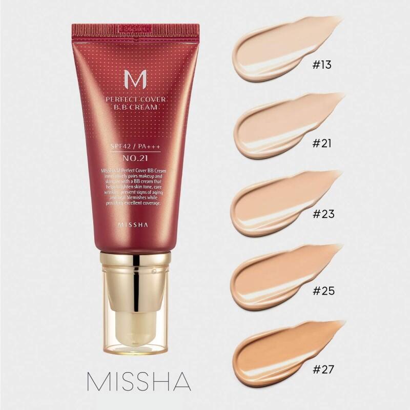 Missha M Perfect Cover Bb Cream Spf42 Pa++++ N23 Natural Beige 20 Ml