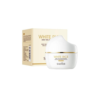 Crema Facial Hidratant Profunda – Il·luminadora amb Niacinamida i Arròs (50g)