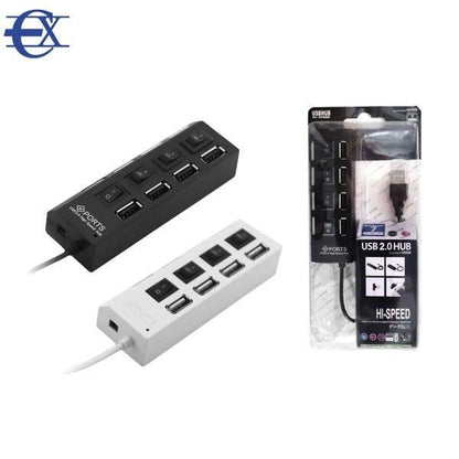 Hub Con 4 Puertos Usb