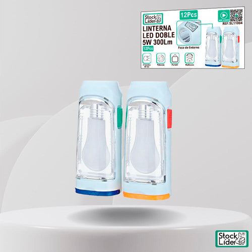 Linterna led doble 5w 300lm