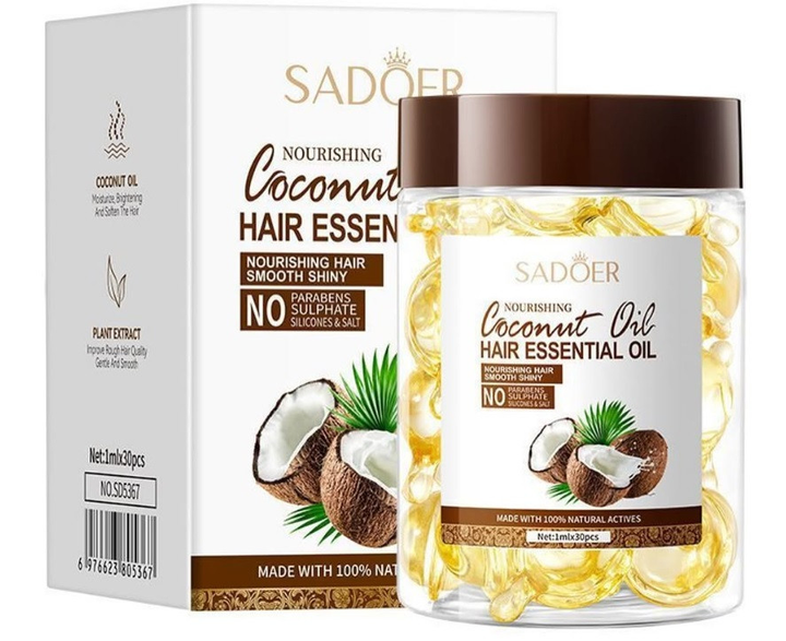 Aceite de Coco 100% Natural 40ml – Nutrición Profunda y Brillo Saludable para cabello