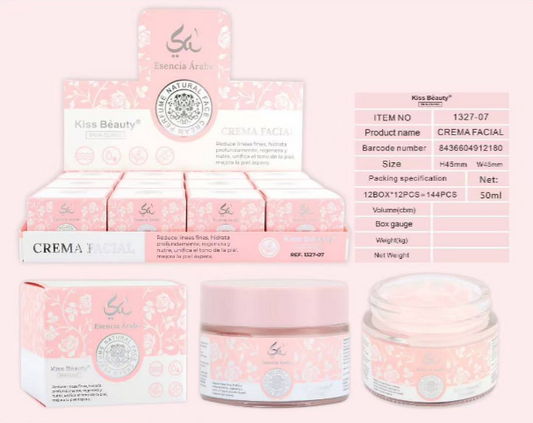 Crema Facial KISS BEAUTY 50 ml (iluminación intensa y protección diaria) 1 UNIDAD