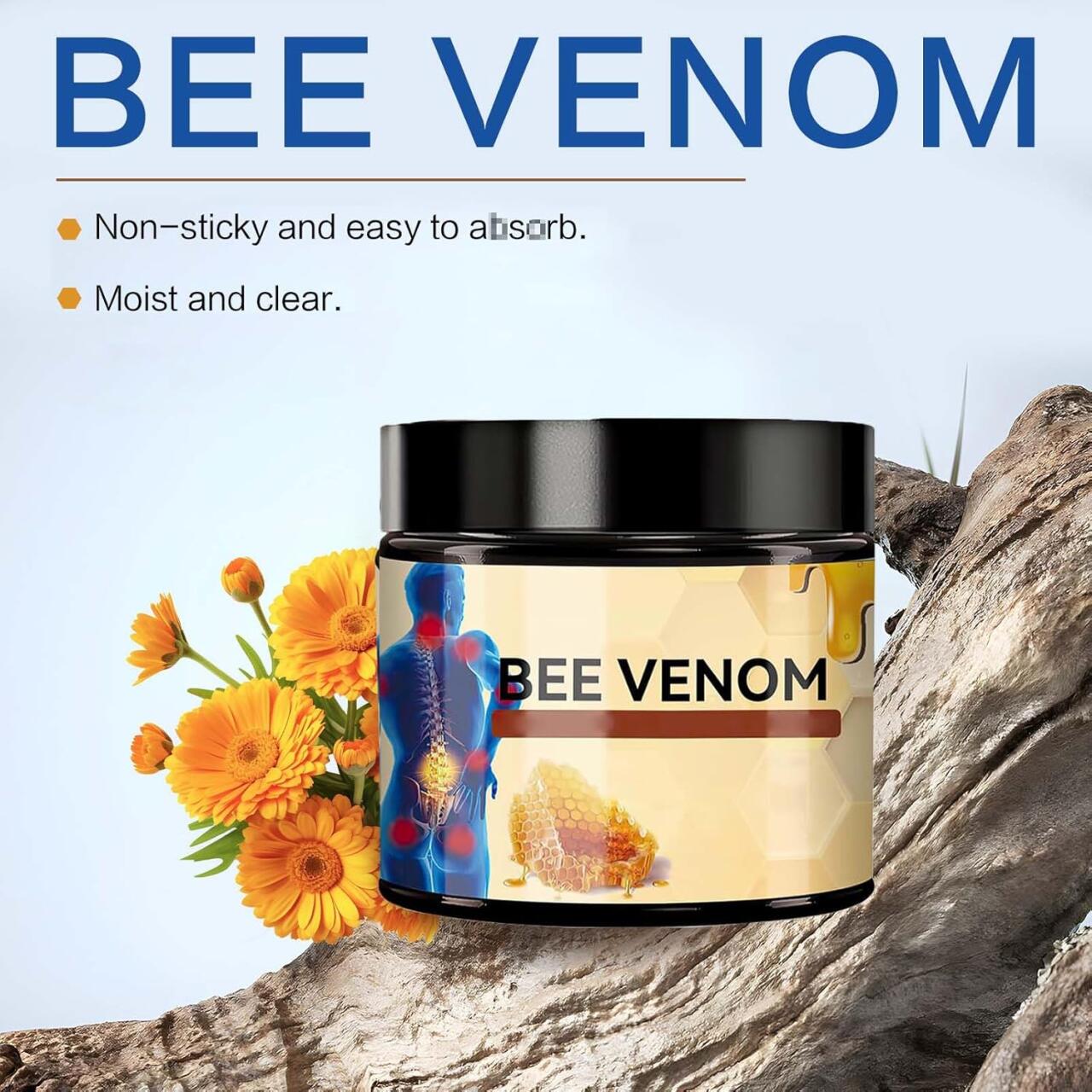 Crema con veneno de abeja para aliviar articulaciones y huesos