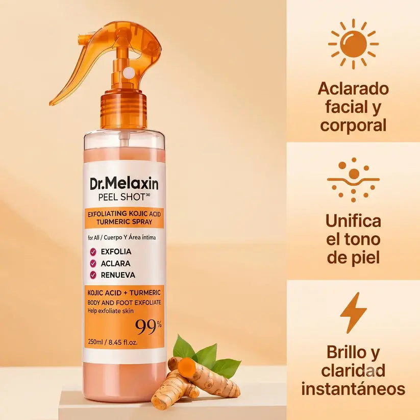 Dr Melaxin spray exfoliante - Kojic + Turmeric