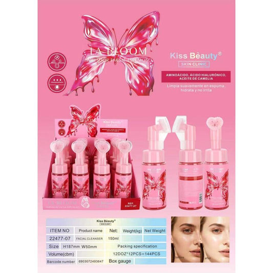 Limpiador Facial Espumoso Bloom 150 ml 1 Unidad Kiss Beauty