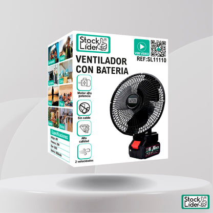 Ventilador con batería