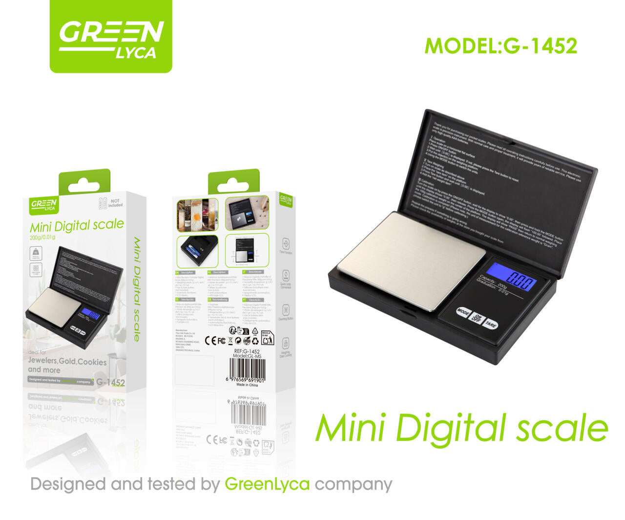 Mini Peso Digital de Precisión – Compacto, Exacto y Siempre Útil
