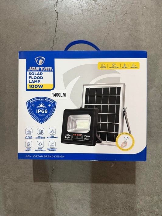 Foco Led Con Placa Solar 100w