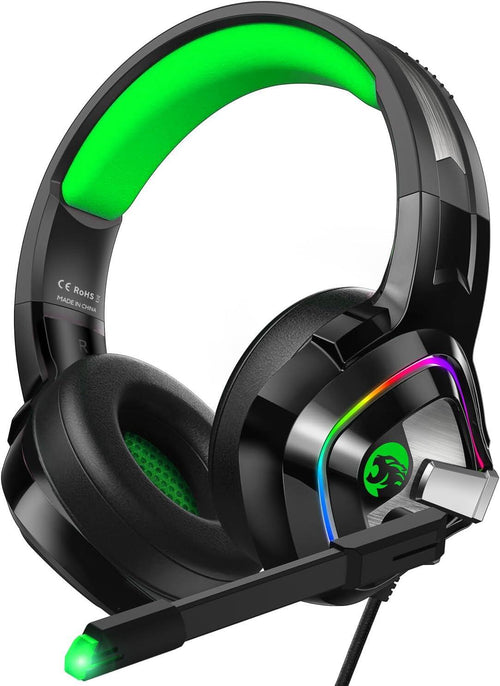 Auscultadores Gaming A66 com Luz RGB