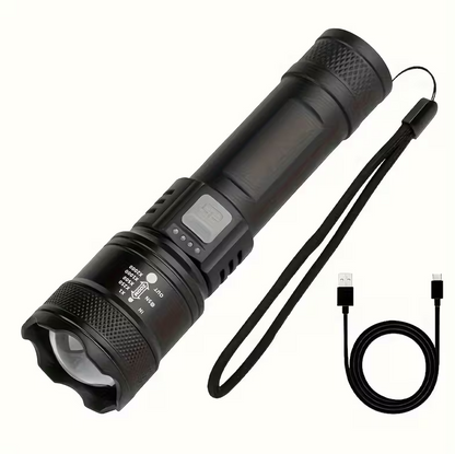 Linterna portátil, 400 mAh, pantalla LED, zoom telescópico, GL70081
