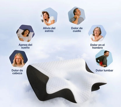 Almohada Ergonómica Cervical de Contorno | Soporte Adaptable para Descanso