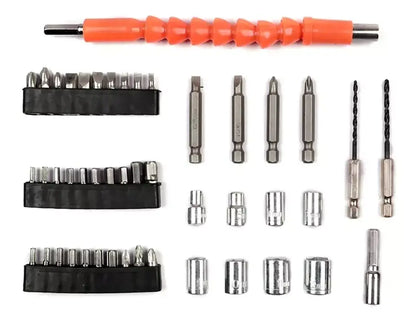 Destornillador Inalámbrico 4.8V con 47 Piezas – Herramienta Versátil para Todo Tipo de Trabajos