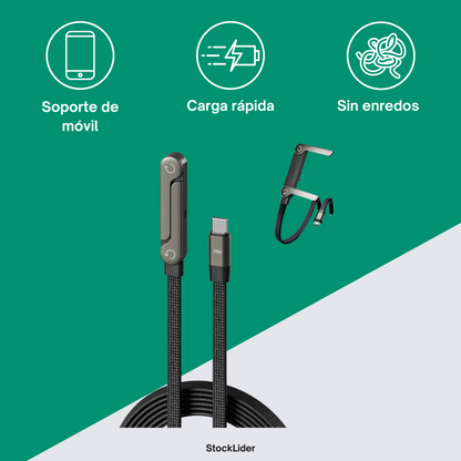 Cable de carga con soporte