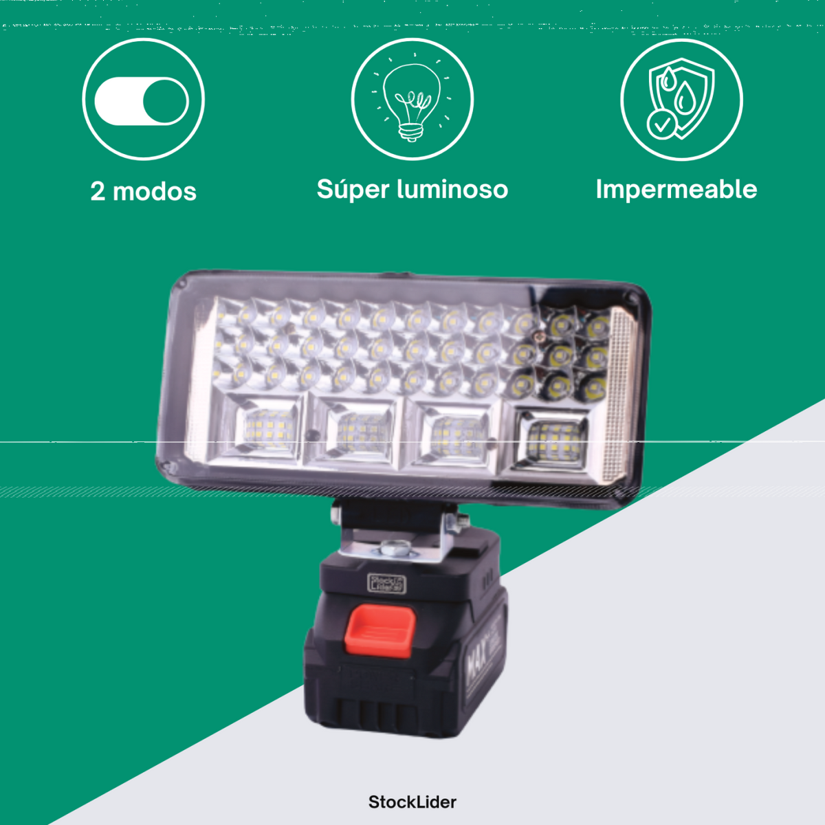 FOCO LED SOLAR CON BATERÍA