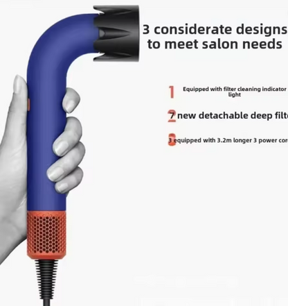 Súper Secador de Pelo Profesional con 4 Cabezales – Potencia y Estilo de Salón en Casa