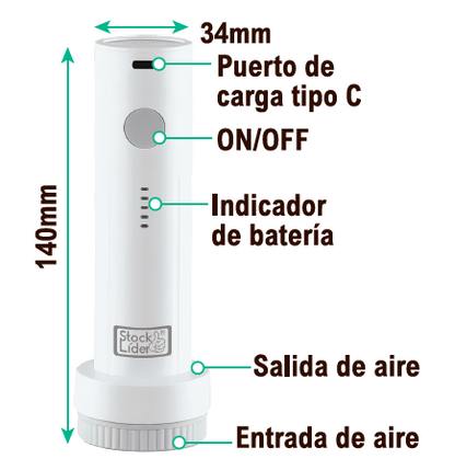 Bomba de vacío inalámbrico