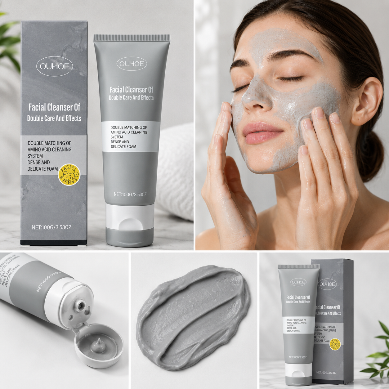 Gel netejador facial base argila 100gr