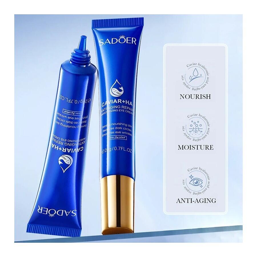 Contorno de Ojos Reparador SADOER con Caviar y Ácido Hialurónico 20 g
