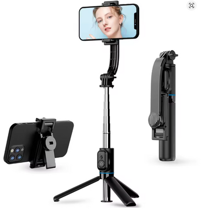 Trípode y selfie para móviles, control remoto Bluetooth, con rotación de 360°, 1060 mm de longitud. C01