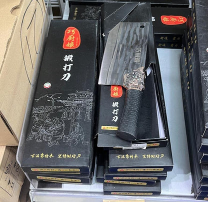 Cuchillo de Cocina de 8 Pulgadas con Patrones Damasco