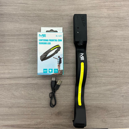 Linterna Frontal con Sensor Led